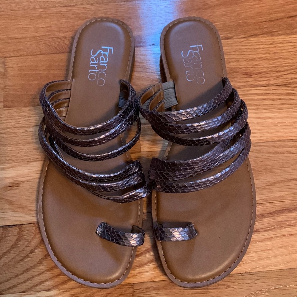 Franco Sarto Snakeskin Sandals